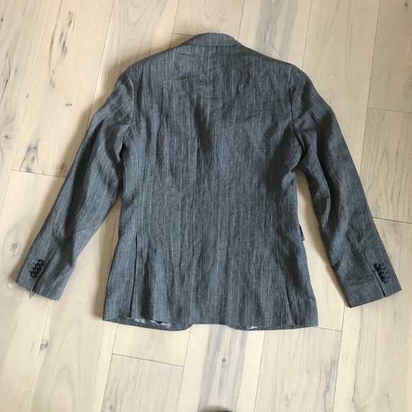 ❌SOLD❌NWT Banana Republic Linen Pinstriped Blazer - Picture 5 of 6